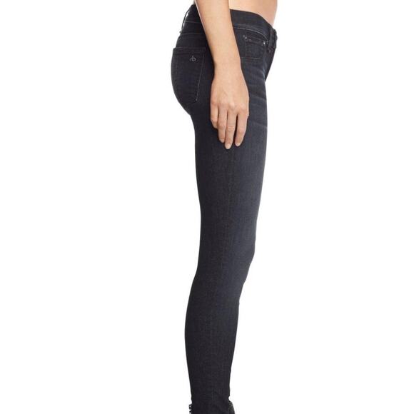 Rag & Bone Skinny Black Low Waist JEANS - Size 24 - Picture 5 of 12